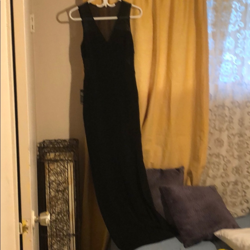 Express black maxi dress